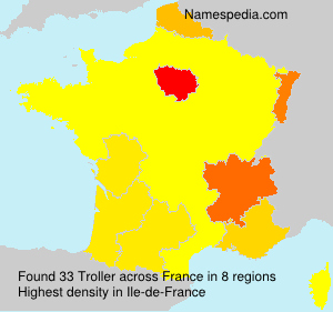 Surname Troller in France Surname Troller in France
