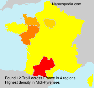 Surname Trolli in France Surname Trolli in France