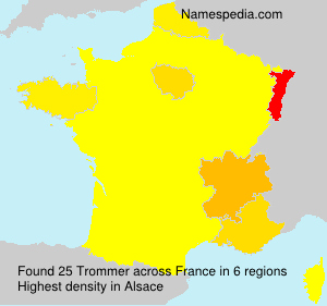 Surname Trommer in France Surname Trommer in France