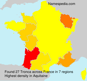 Surname Tronca in France Surname Tronca in France
