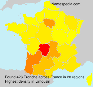 Surname Tronche in France Surname Tronche in France