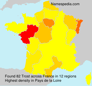 Surname Trost in France Surname Trost in France