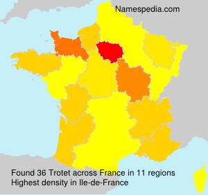 Surname Trotet in France Surname Trotet in France