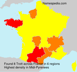 Surname Trott in France Surname Trott in France