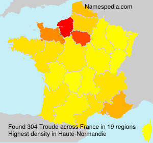 Surname Troude in France Surname Troude in France