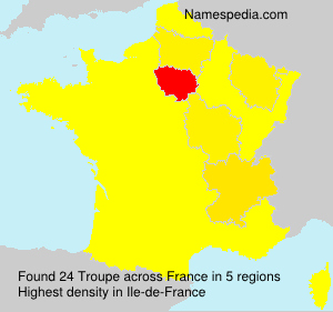 Surname Troupe in France Surname Troupe in France