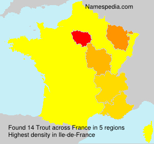 Surname Trout in France Surname Trout in France