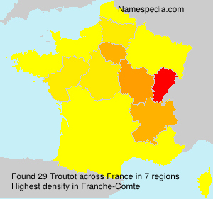 Surname Troutot in France Surname Troutot in France