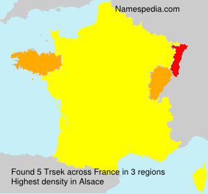 Surname Trsek in France Surname Trsek in France