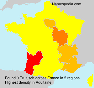 Surname Truaisch in France Surname Truaisch in France