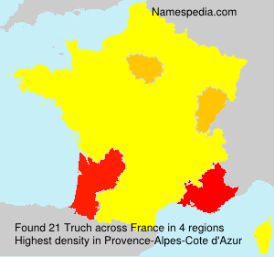 Surname Truch in France Surname Truch in France