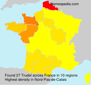 Surname Trudel in France