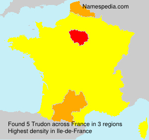 Surname Trudon in France Surname Trudon in France