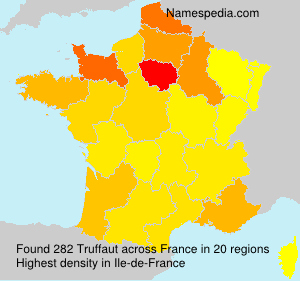 Surname Truffaut in France Surname Truffaut in France
