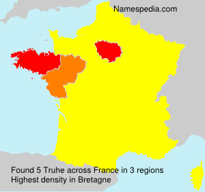 Surname Truhe in France Surname Truhe in France