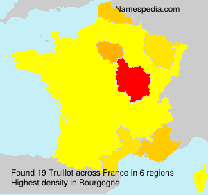 Surname Truillot in France Surname Truillot in France