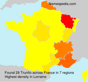 Surname Trunfio in France Surname Trunfio in France