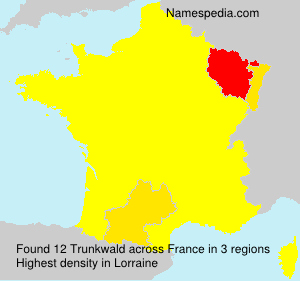 Surname Trunkwald in France Surname Trunkwald in France