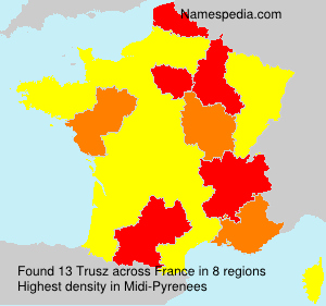 Surname Trusz in France Surname Trusz in France