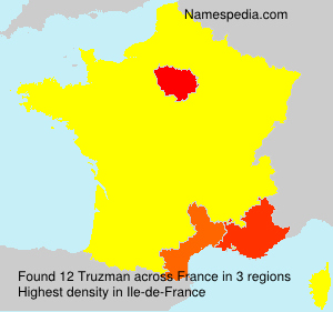 Surname Truzman in France Surname Truzman in France