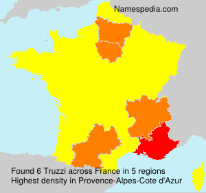 Surname Truzzi in France Surname Truzzi in France