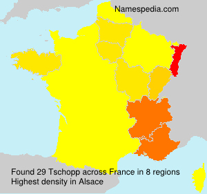 Surname Tschopp in France Surname Tschopp in France