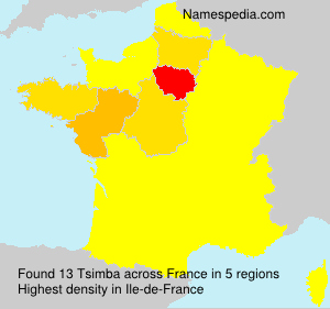 Surname Tsimba in France Surname Tsimba in France