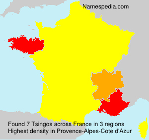 Surname Tsingos in France Surname Tsingos in France