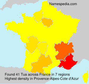 Surname Tua in France Surname Tua in France