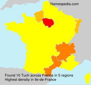 Surname Tuch in France Surname Tuch in France