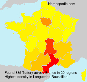 Surname Tuffery in France Surname Tuffery in France