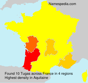 Surname Tugas in France Surname Tugas in France