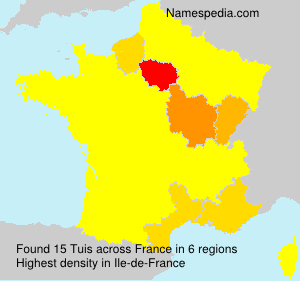 Surname Tuis in France Surname Tuis in France
