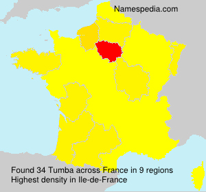 Surname Tumba in France Surname Tumba in France