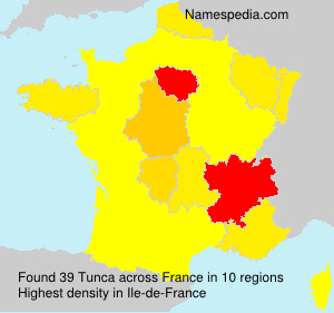 Surname Tunca in France Surname Tunca in France