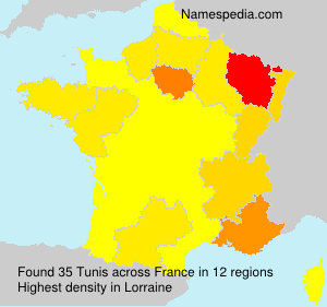 Surname Tunis in France Surname Tunis in France