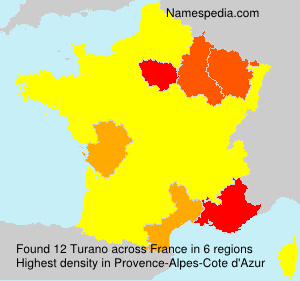 Surname Turano in France Surname Turano in France