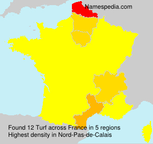 Surname Turf in France Surname Turf in France