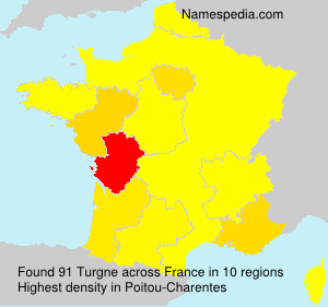 Surname Turgne in France Surname Turgne in France