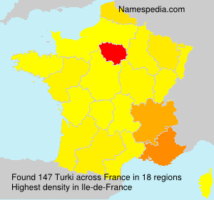 Surname Turki in France Surname Turki in France