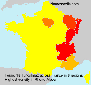 Surname Turkyilmaz in France Surname Turkyilmaz in France