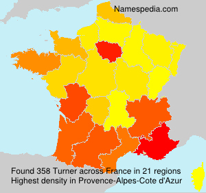 Surname Turner in France Surname Turner in France