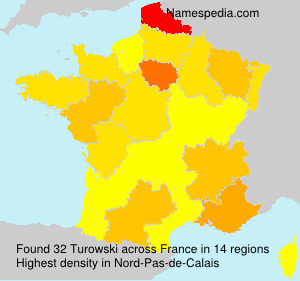 Surname Turowski in France Surname Turowski in France