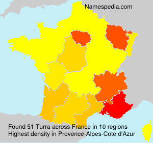 Surname Turra in France Surname Turra in France