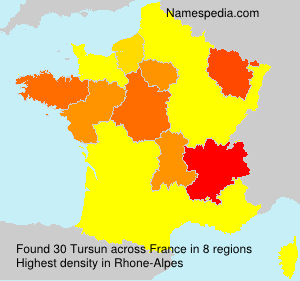 Surname Tursun in France