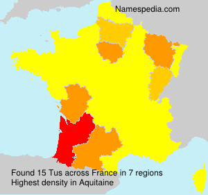 Surname Tus in France Surname Tus in France