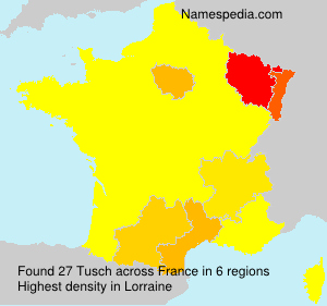 Surname Tusch in France Surname Tusch in France
