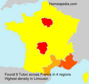 Surname Tuton in France Surname Tuton in France