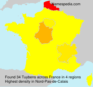 Surname Tuybens in France Surname Tuybens in France