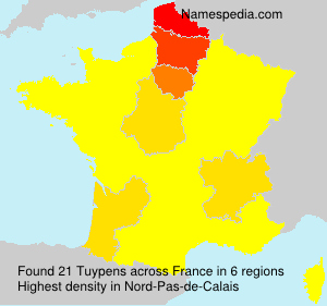 Surname Tuypens in France Surname Tuypens in France